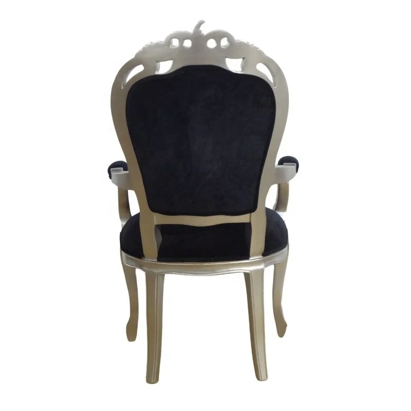 Старинные репродукция стулья деревянный обеденный стул классический барокко боковые для столовой домашней мебели и ресторана