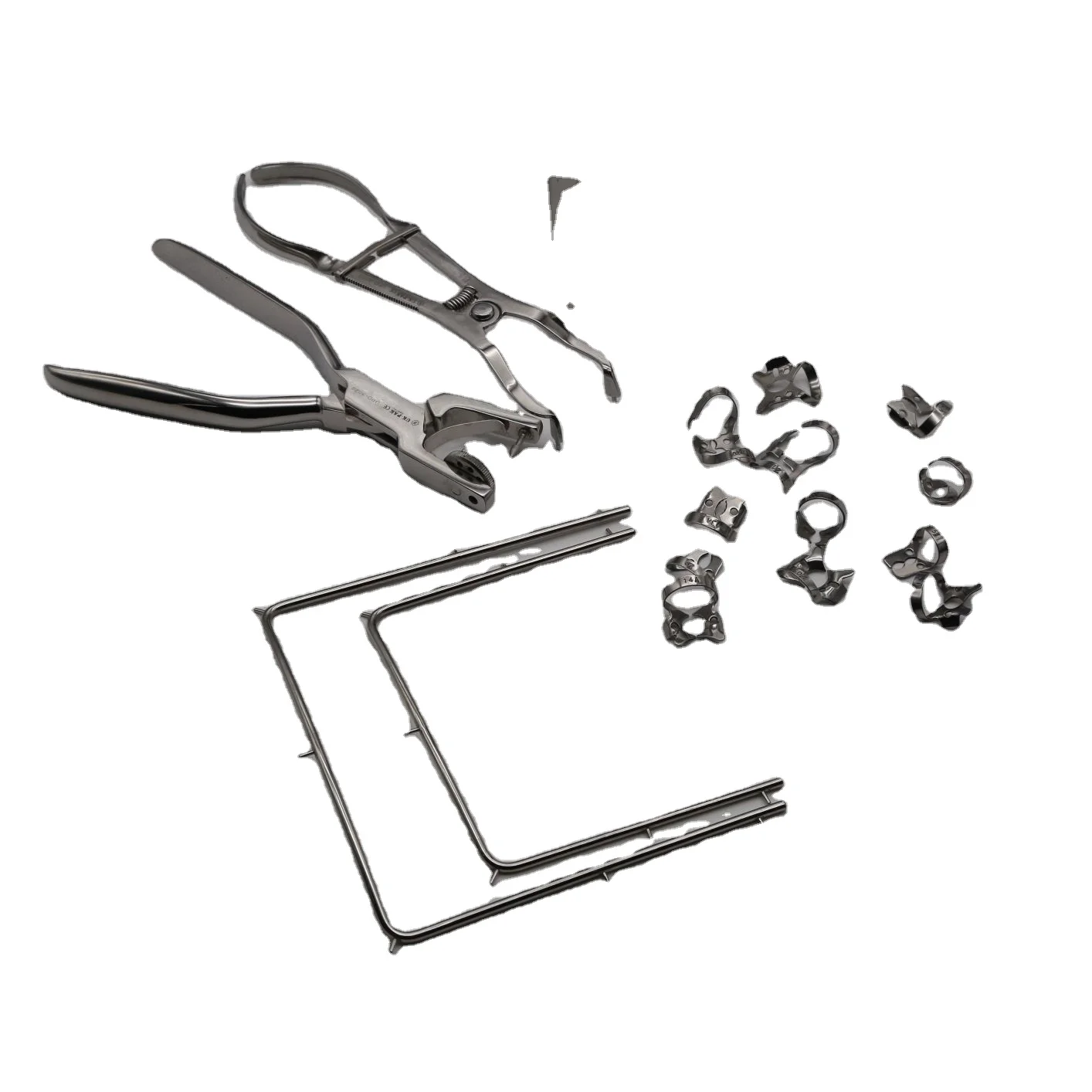 Набор стоматологических резиновых полов с 12 комочками и стерилизационным лотком