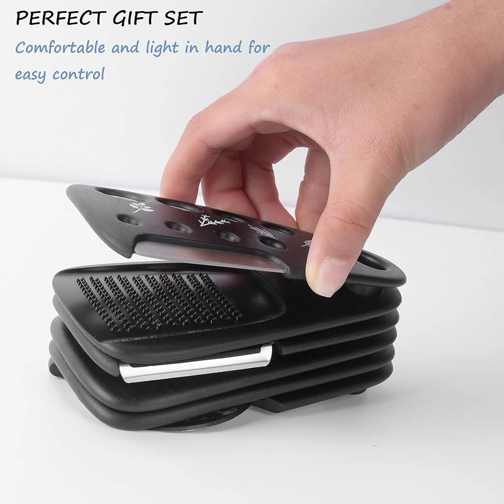 6-Piece Kitchen Gadgets Set - Cheese Grater - Bottle Opener - Fruit Peeler - Pizza Cutter - Ginger Grinder - Herb Stripper