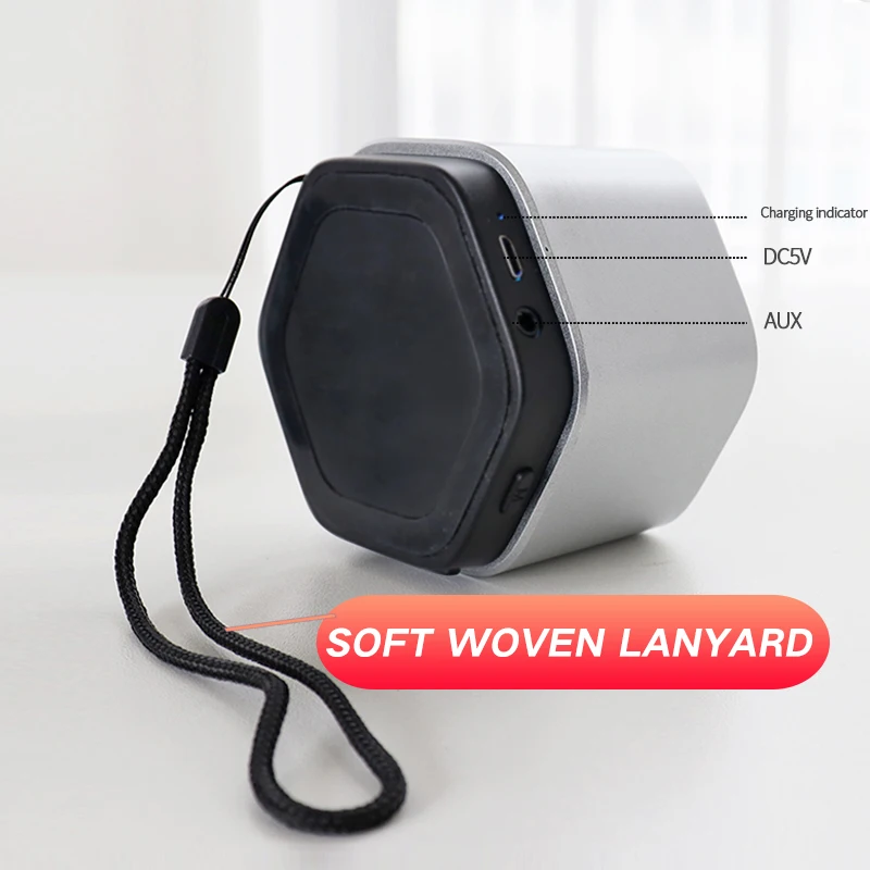 Wholesale 5 Watt Led Mini Subwoofer Desktop Home Tws Speaker Portable Smart Bt Loud Speakers