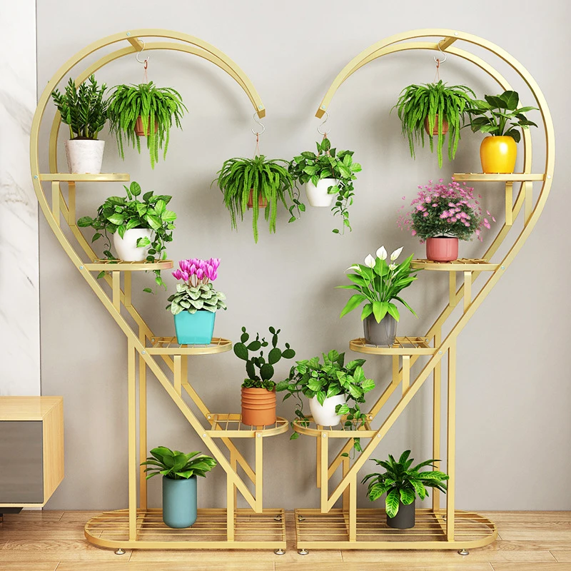2023 New Style Colorful Metal Plant Stand Multi-layer Flower Pot Plant Stand On Sale