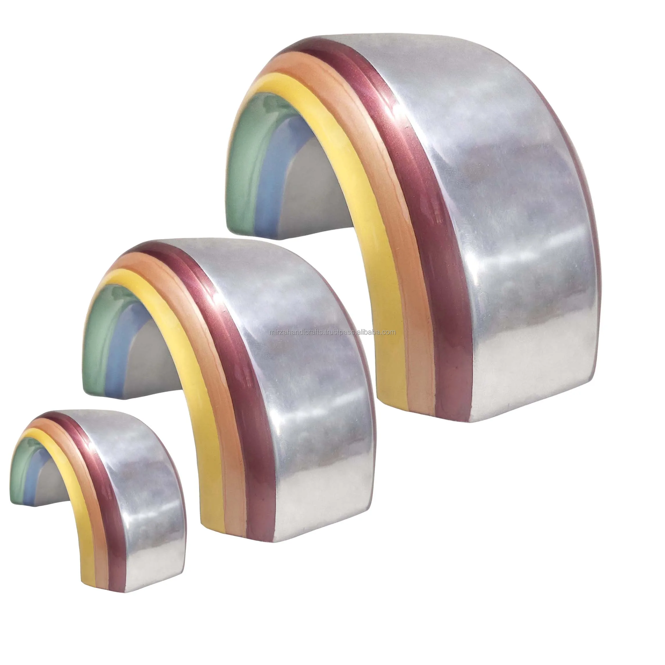 Adult Funeral Memorial Rainbow Cremation Urns for Human Ashes Brass Handcrafted Urn