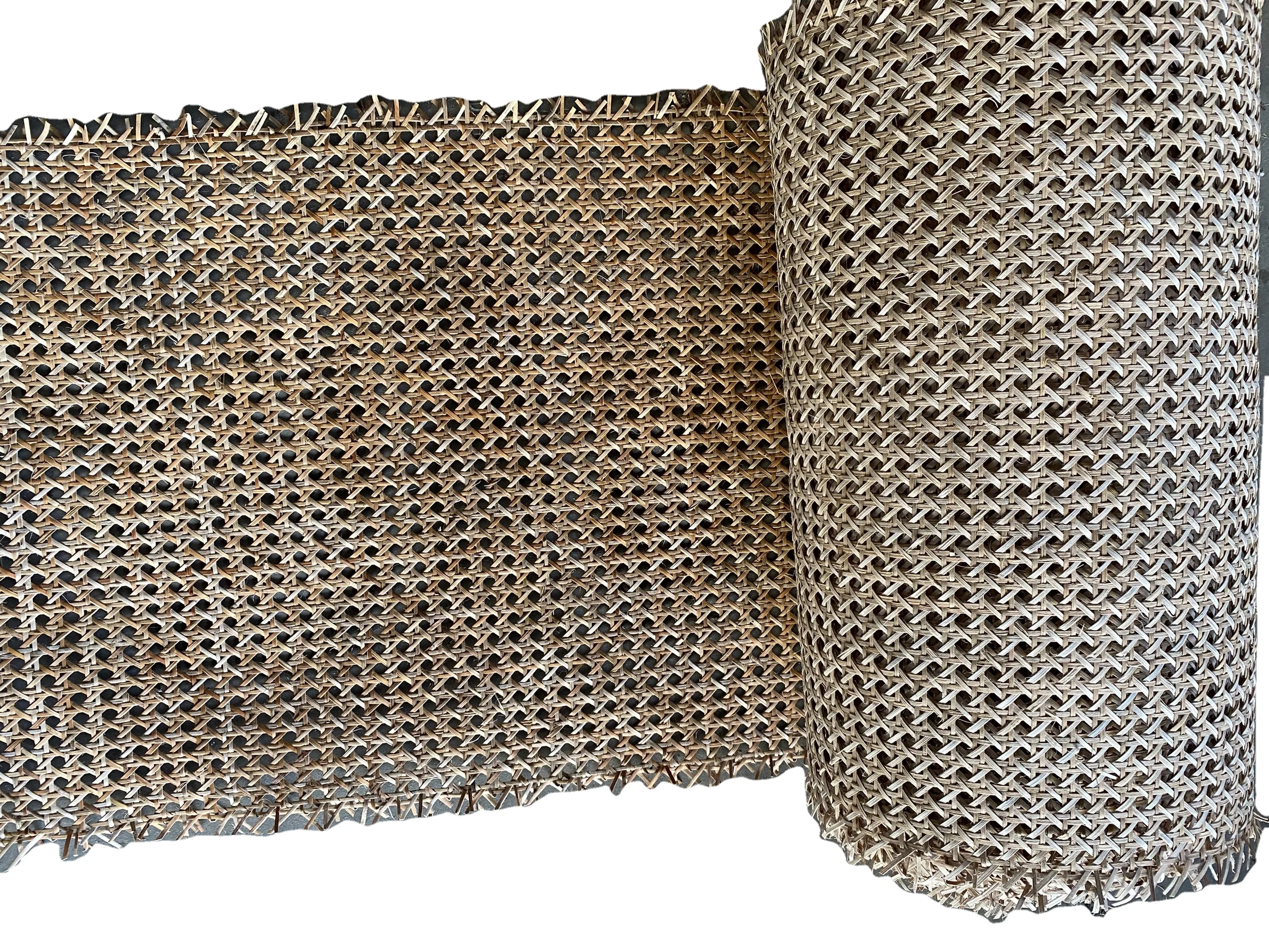 
High Quality Rattan Sun Ounge chair Natural Rattan Webbing Roll Ceiling Background Wall Decor Furniture Material From Viet Nam 