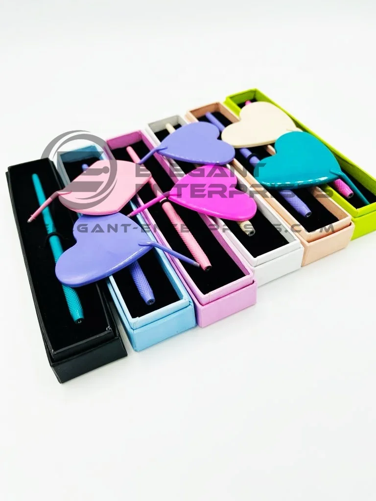 Heart shape mirror handle for Eyelash Extension mirror Wholesale/stainless steel Mirror with custom brand name