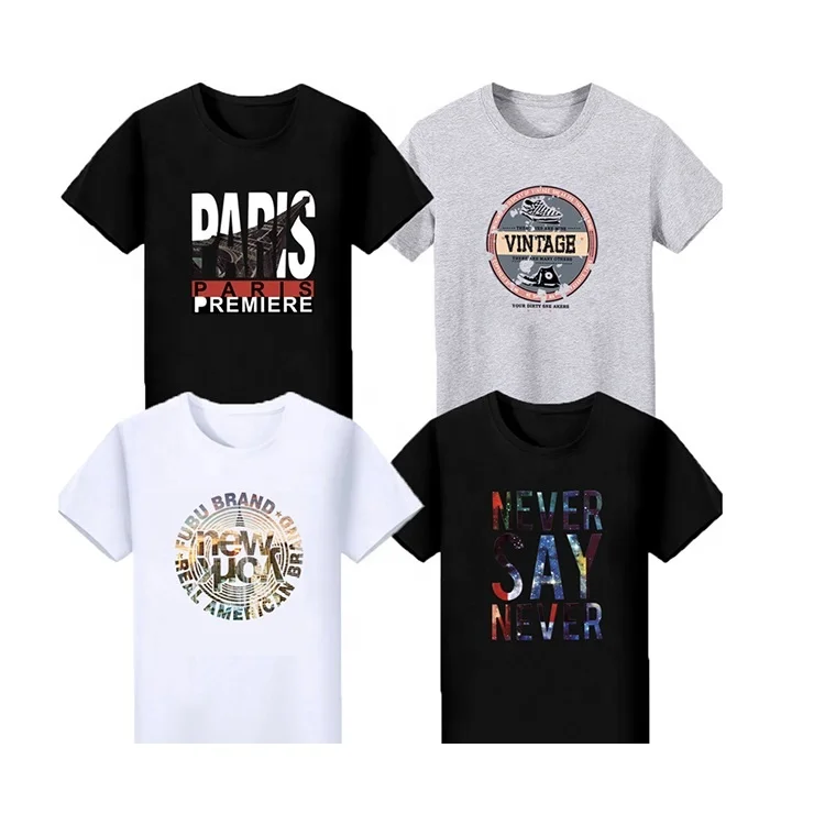 Iron On Printable Print Film Clothing Label Heat Transfers For Tshirts Transfer Printing Wholesale Custom Design Unisex Tee Shir