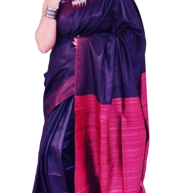 beautiful handloom Silk Saree Bhagalpuri tussar silk sari for wedding, festival, office, ethnics day, cultural day celebration