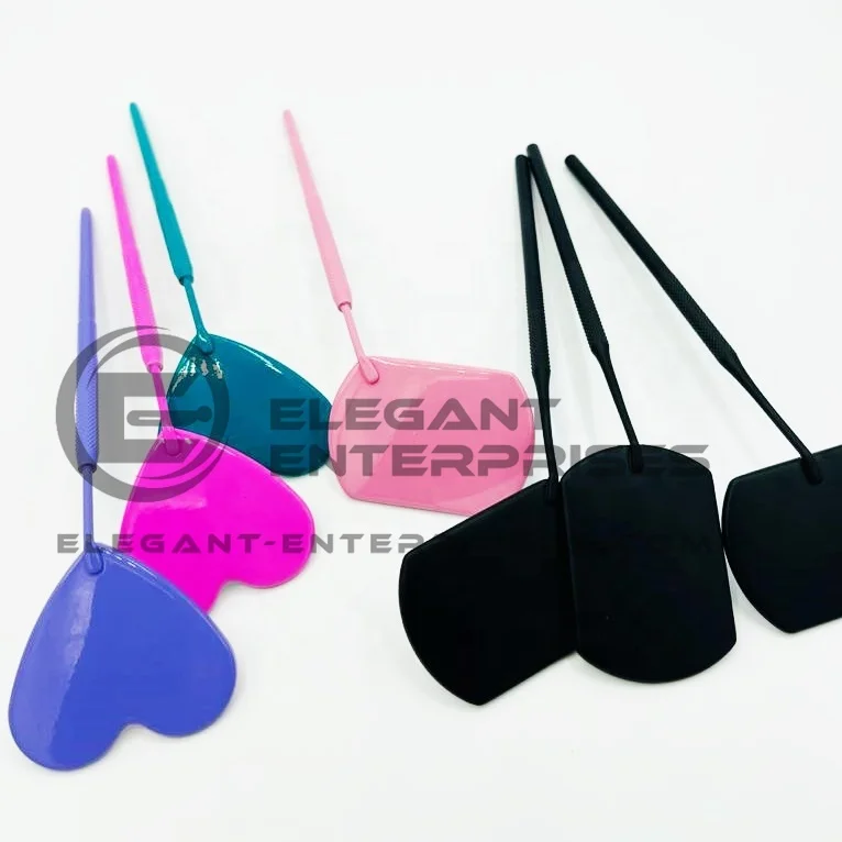 Heart shape moon cut squared shape mirror Eyelash Extension mirror Wholesale/stainless steel Mirror with custom brand name