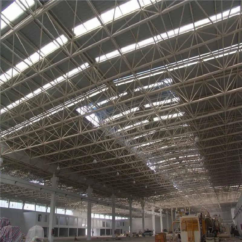 Worldwide Industrial Design Style Wide Span Steel Frame Grid for Sports Hall Gymnasium High-Aesthetics Metal Buildings