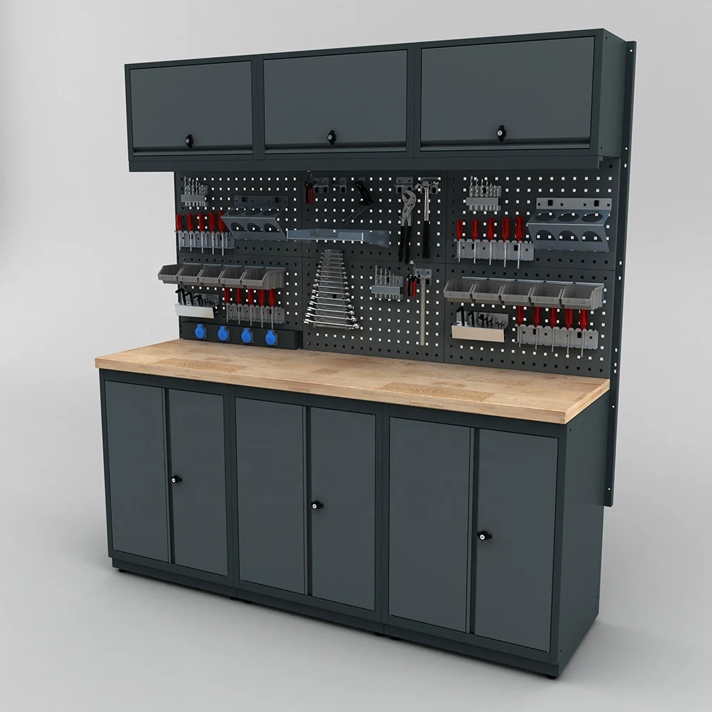 High Quality Metal Modular Tool Cabinet Storage System For Mechanic Garages Workshops Hobby Usage
