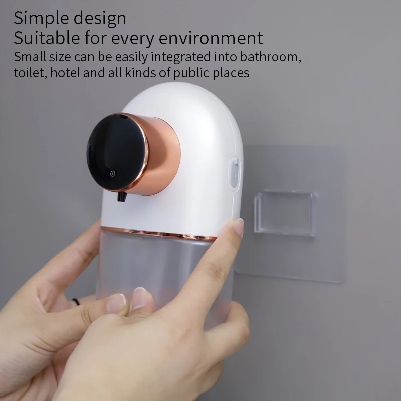 ABS Battery Electric New soap touchless sensor foam Pebble Wall Mount Automatic Dispenser Gel Rechargeable Christmas Gift