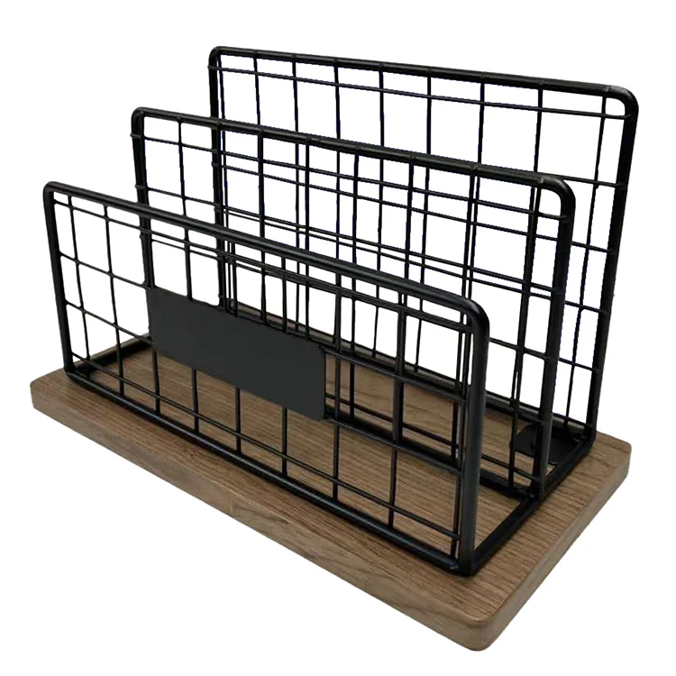 Mesh Mail Letter Holder File Paper Rack Table Document Organizer