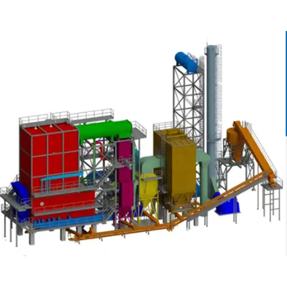 Hot water boiler package system for industrial gas heating