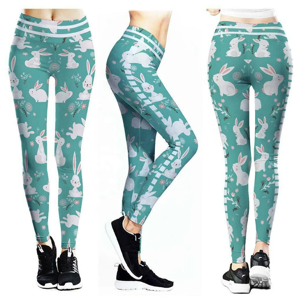 OEM Made High Quality Women Printing Fitness leggings Fashion Slim High Waist Leggings Woman Pants Sublimation Yoga Pants