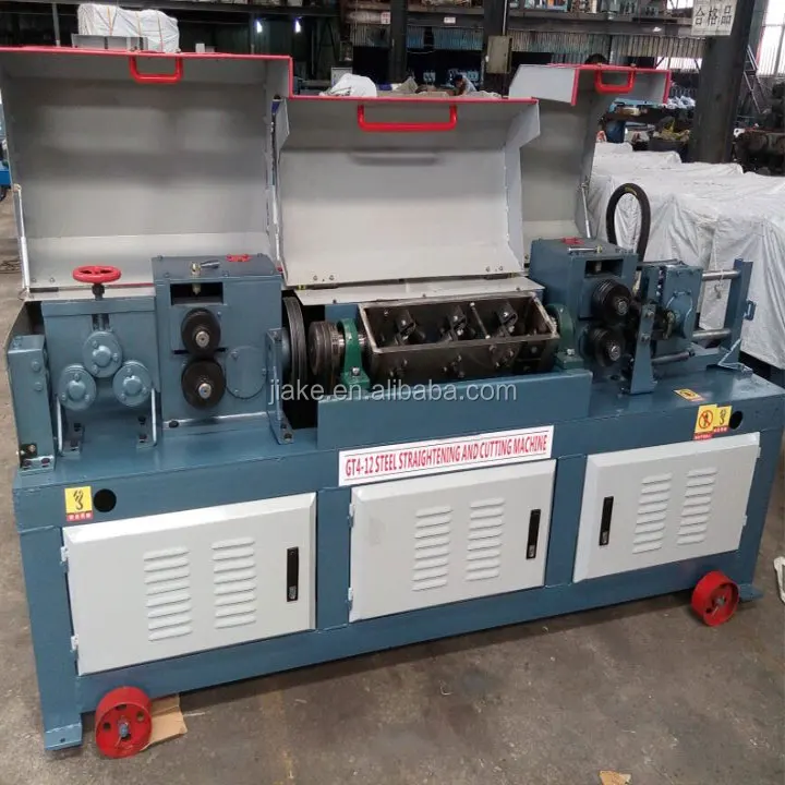 High speed low carbon steel 4-12mm wire straightening and cutting machine