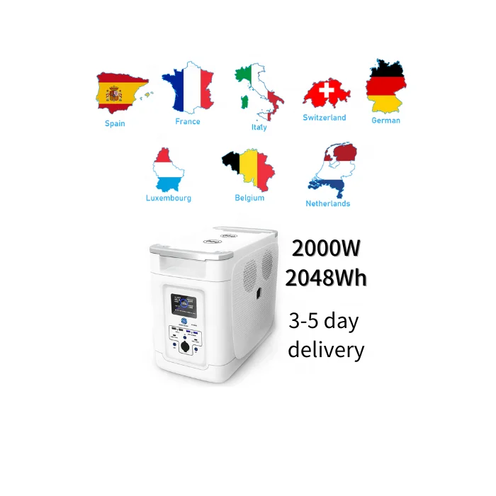 Seetek European Warehouse 2000w smart cooling power bank station for emergency power household