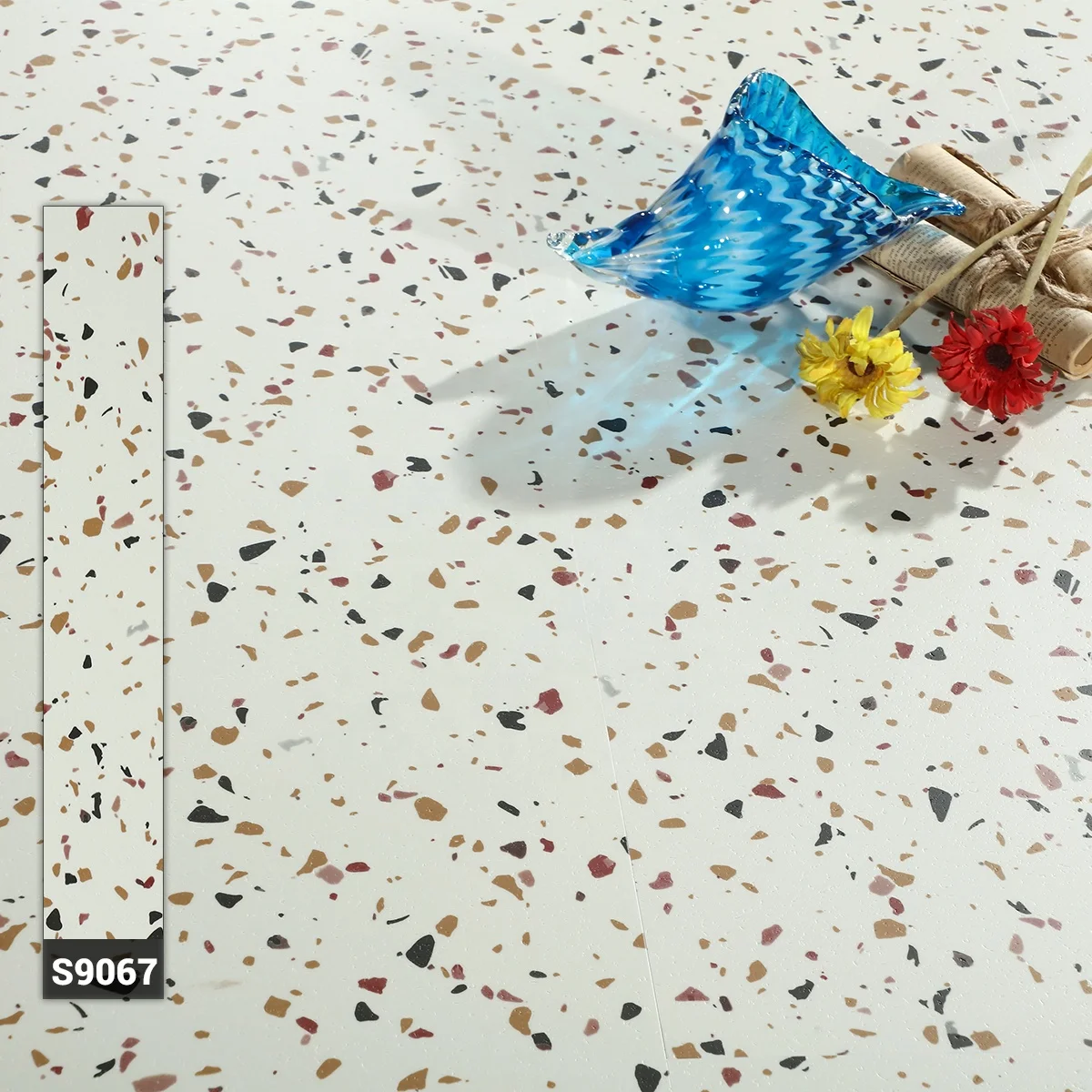 HH Flooring Stone Series Hybrid Flooring 100% Waterproof mattonelle vinyl tile for interior decor