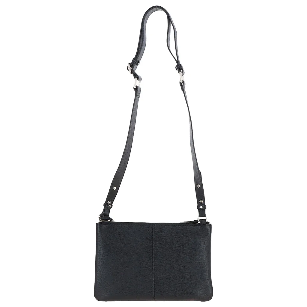 Luxury Women Shoulder Bags Black with Zipper Custom Logo Designs Sample