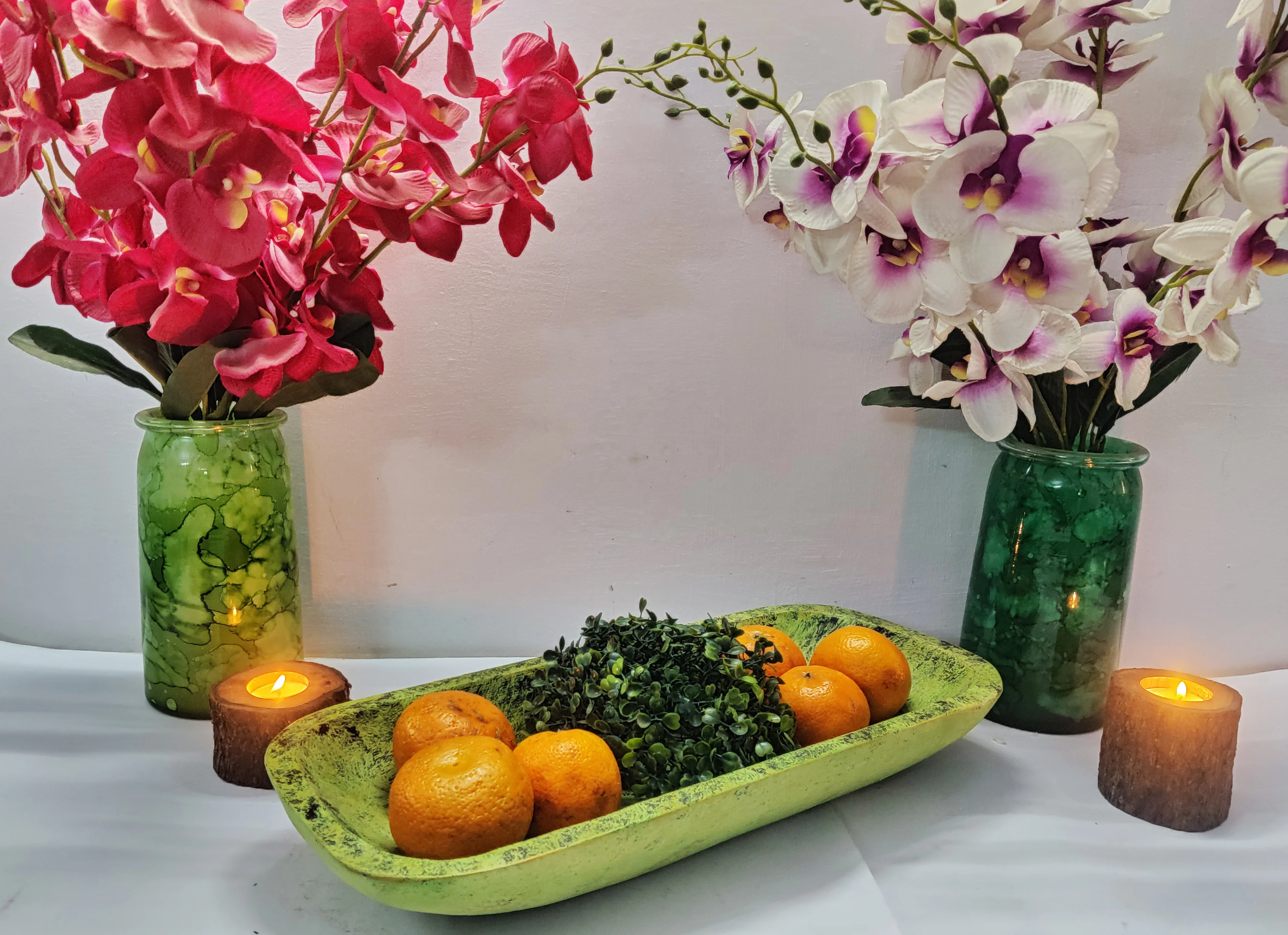 Hot-selling Custom 2022 Mango Wooden Green Large Rectangular Dough Bowl Multipurpose Handmade Design 100% Natural Bowl Trencher