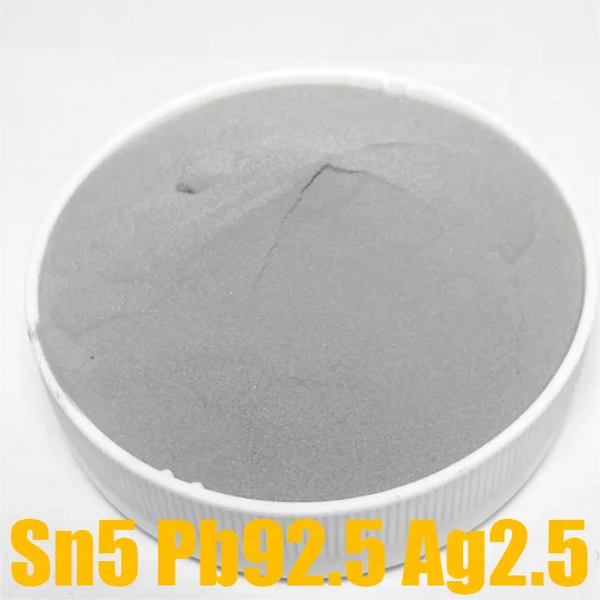 Tin Solder Powder Sn5PbAg2.5 HuaKe China Manufacturer PCB Led Chips Semiconductor Soldering Smt Tin Metal Powder