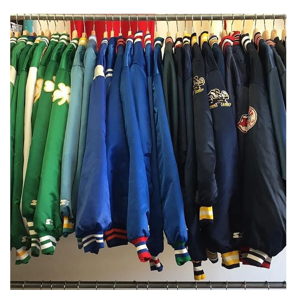 Customized Design Team Name & Number Starter / NFL Batch Embroidered Satin Jacket