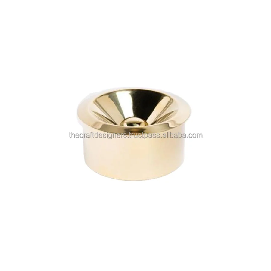 Eye Catching Quality Ashtray Promotional Gift Item Brass High Gold Ashtray Personalized Usage Pocket ashtray for Cigarette Smoke