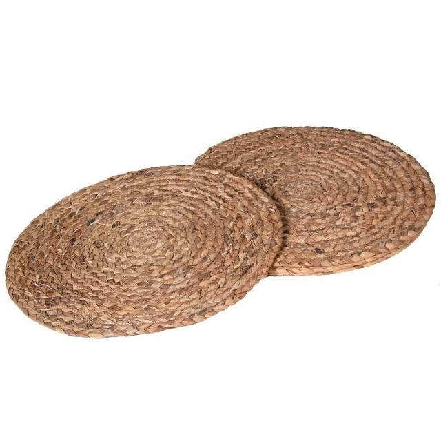 Manufacturer of 100% Jute Material Handmade Round Shape 28 cm Dining Table Placemat