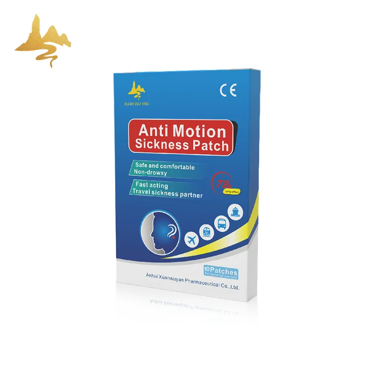 OEM Service Chinese Herbal Ginger Plaster Transdermal No More Nausea Sticker Anti Motion Sickness Patch