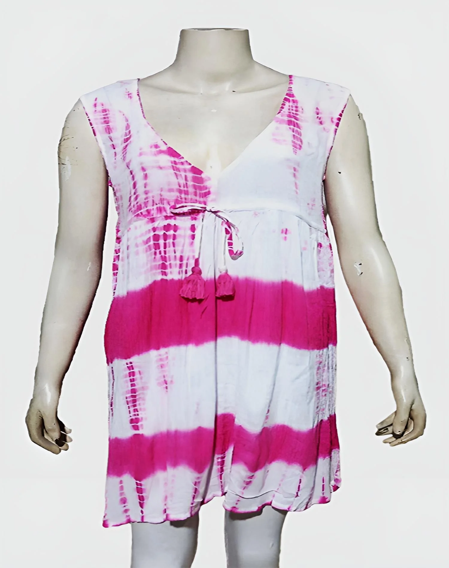 100% слитное платье из вискоза, без рукавов