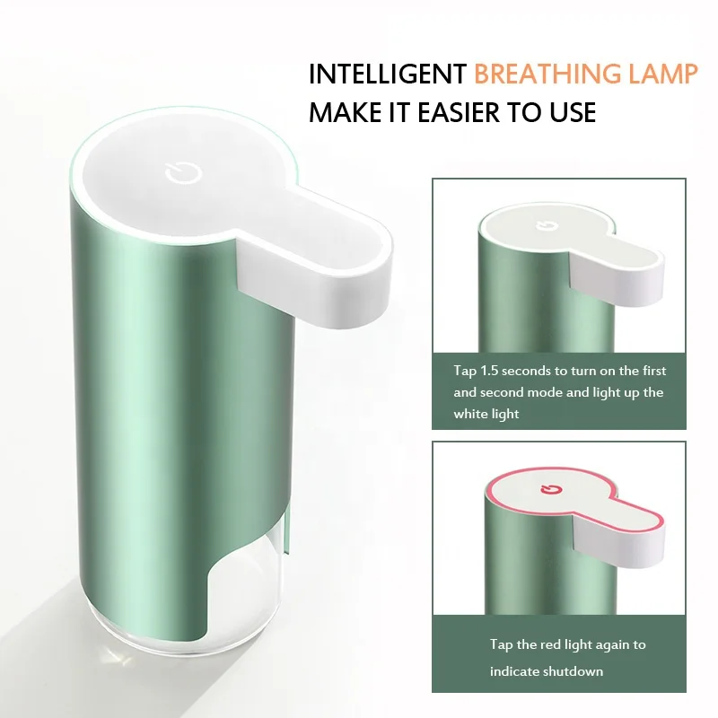 P5 Rechargeable Aluminum Foam Auto Soap Dispenser 330ML Automatic Foaming Sensor Liquid Dispenser Hand Wash Machine 2 Gears IPX6