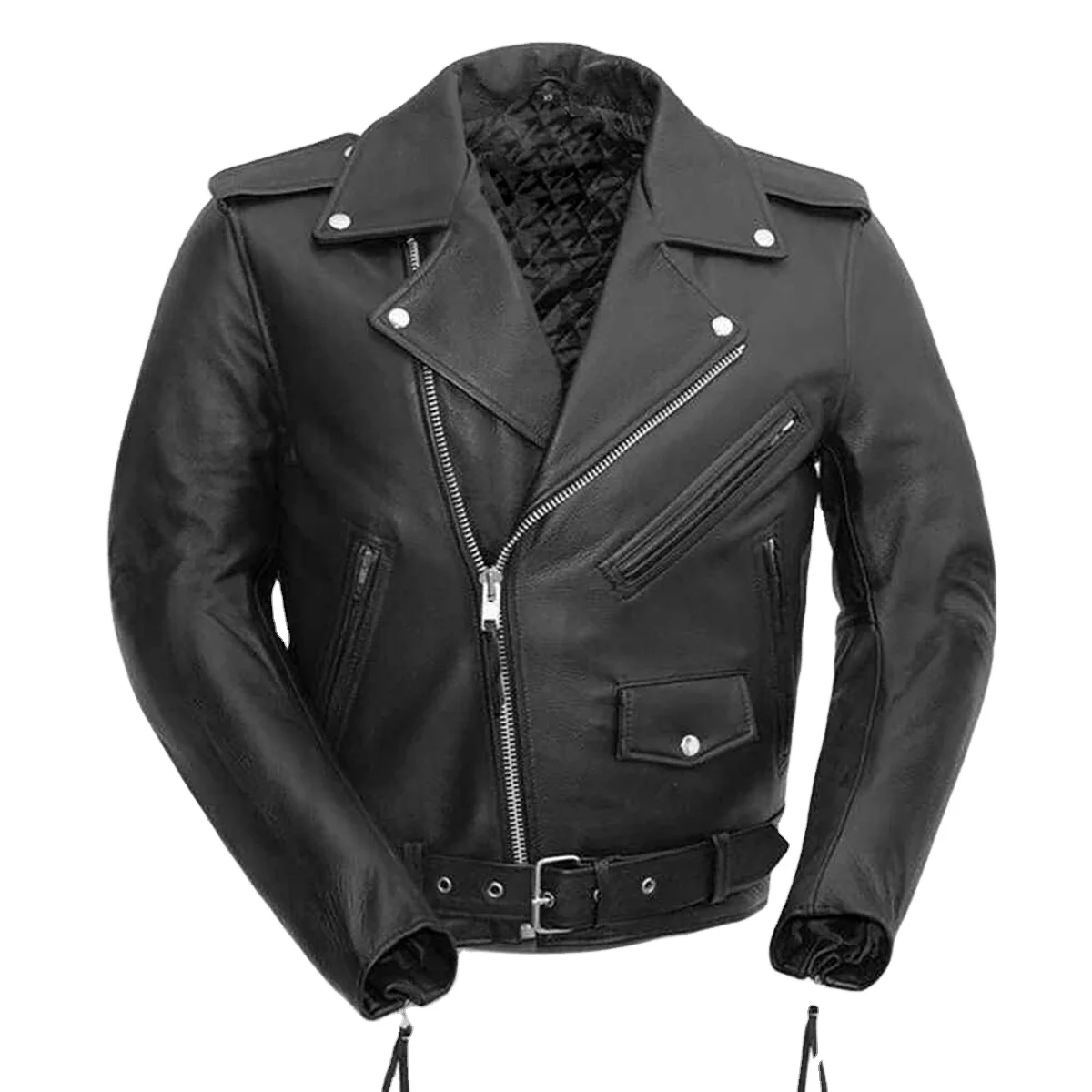 Mens Real Leather Motorbike Jacket for racing