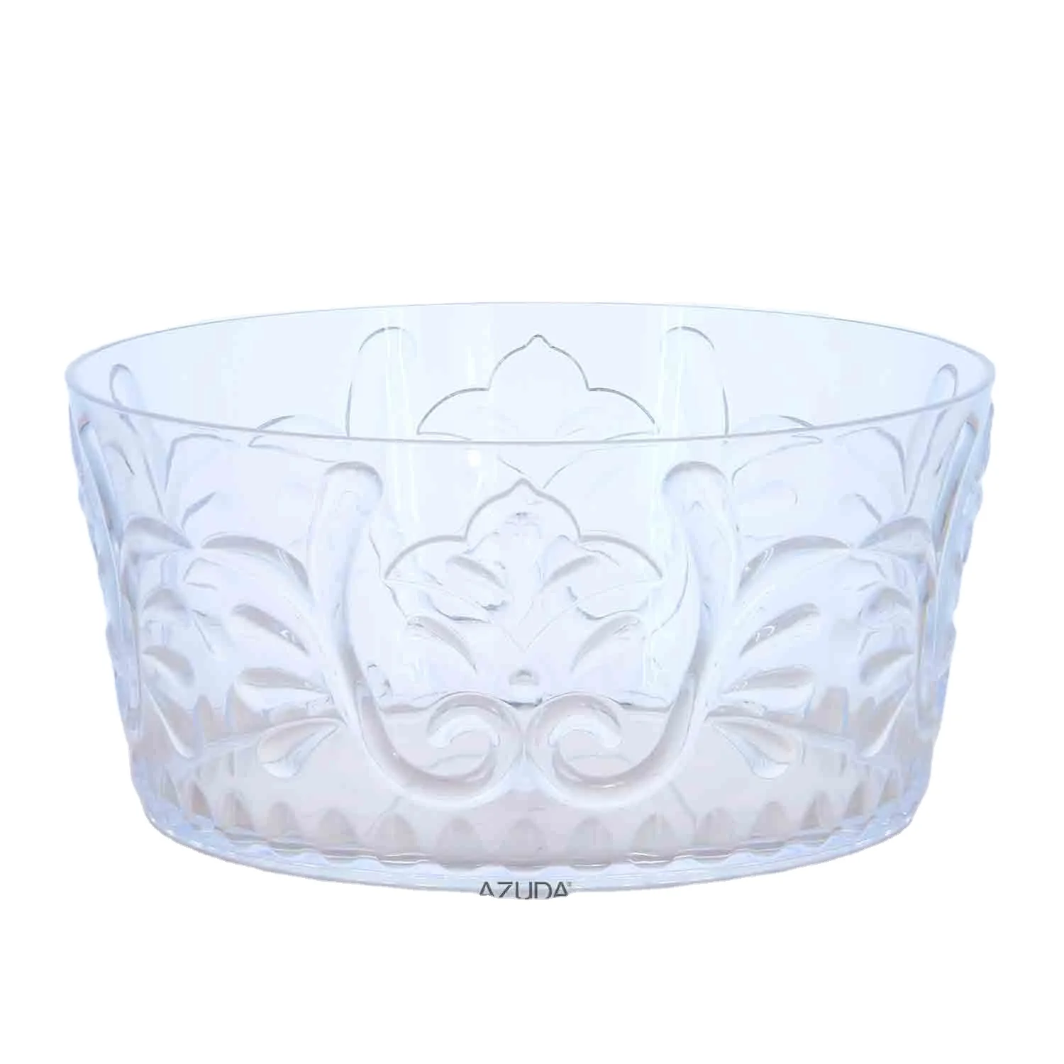 AZUDA_Clover Transparent Plastic Salad Bowl Large