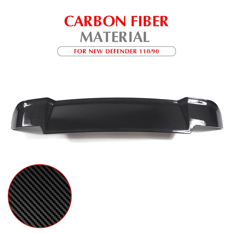 Car Roof Wing Rear Spoiler Carbon Fiber for Land Rover Defender 2020-2024
