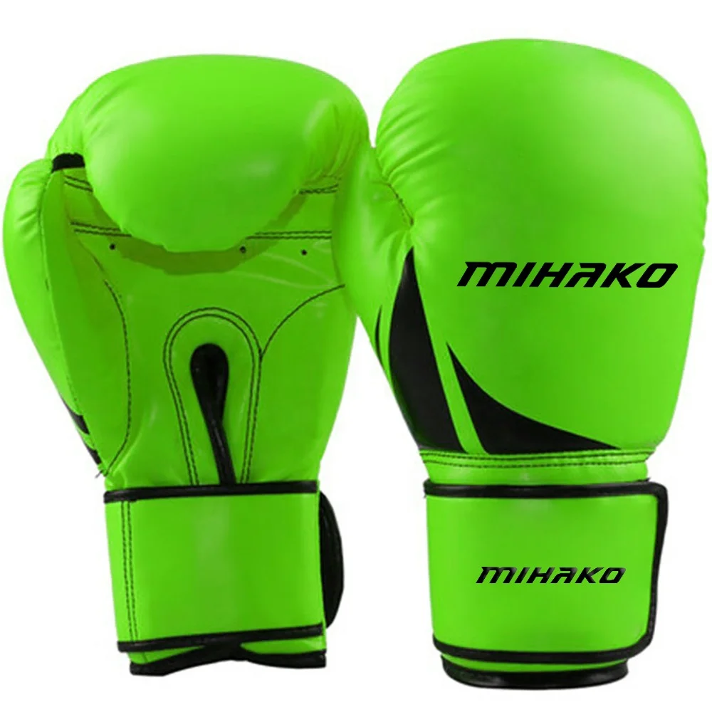 Amazon hot sale pu leather boxing gloves black boxing gloves training and fighting ufc