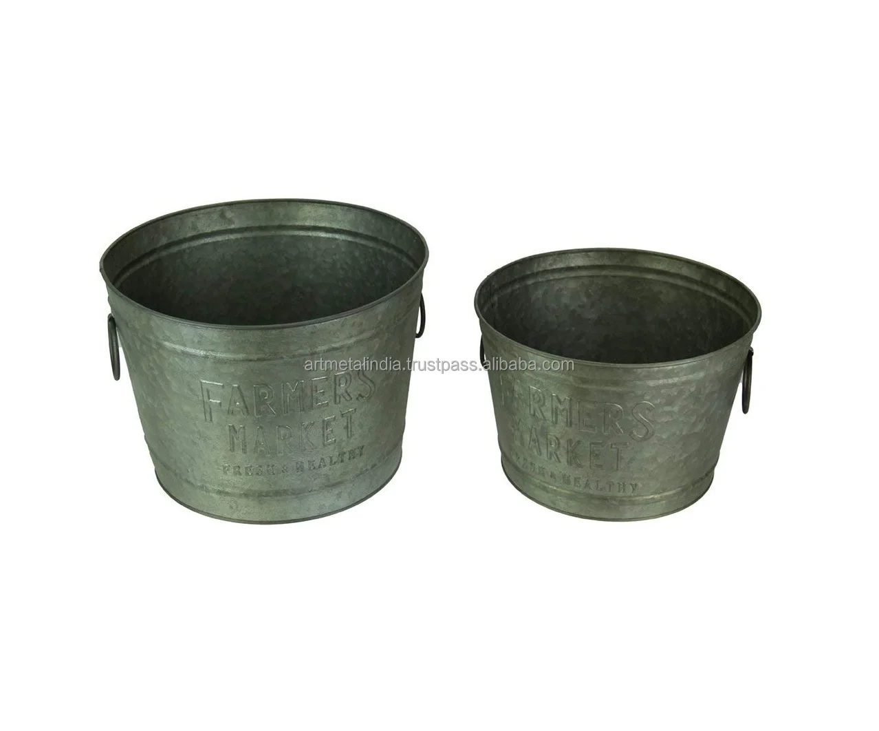 GALVANIZED PLANTERS FOR GARDEN DECORATION NEW DESIGN PLANTERS IN WHOLESALE PRICE POT IN NEW LOOK PLANTERS