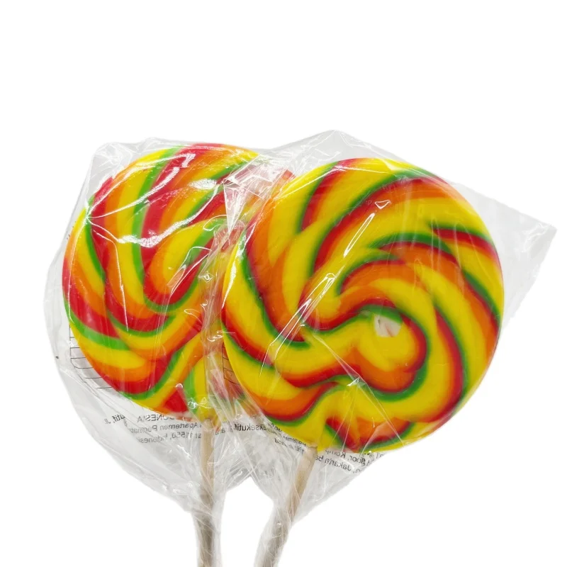 Wholesale round Fruit-Flavoured Biscuit Lollipops for Kids Fruity and Sweet Treat