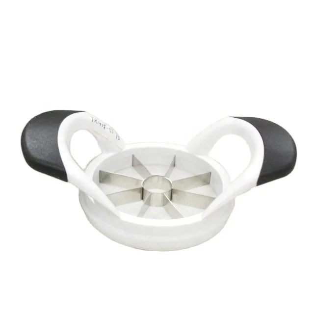 New style ABS comfortable plastic handle with PE blade cover stainless steel apple core knife slicer