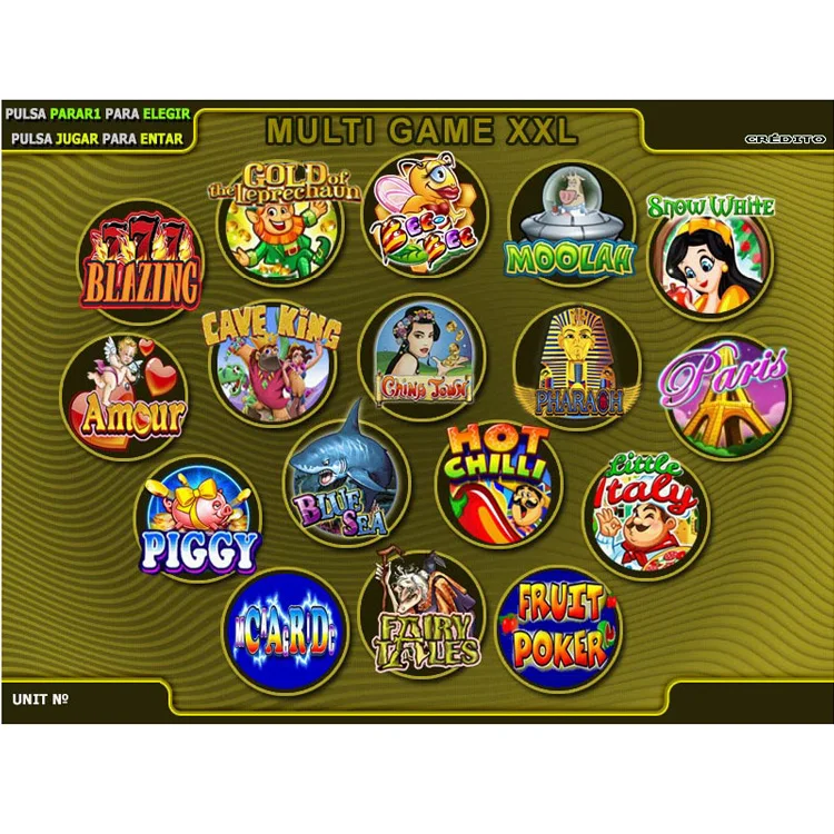 2023 Paula XXL 17 в 1 V1-V6 мульти игры аркадная видеоигра монета игровой автомат для продажи