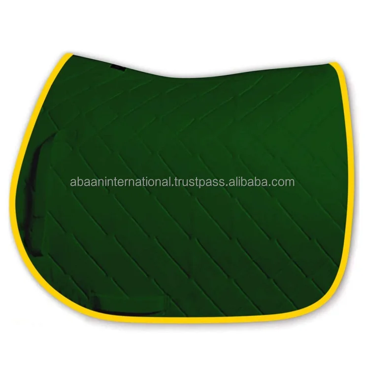 Top Selling Equestrian Custom Satin Fabric English Dressage Saddle Pad Blue Horse Riding Pad AVailable in wholesale price