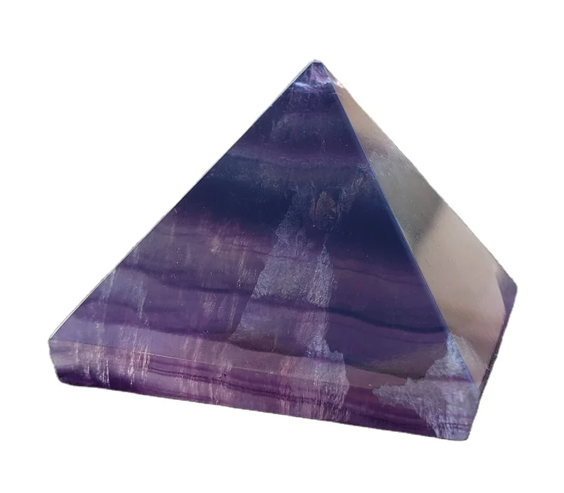 wholesale natural fluorite Gemstone Pyramid for healing and meditation fluorite crystal gemstone polished pyramid
