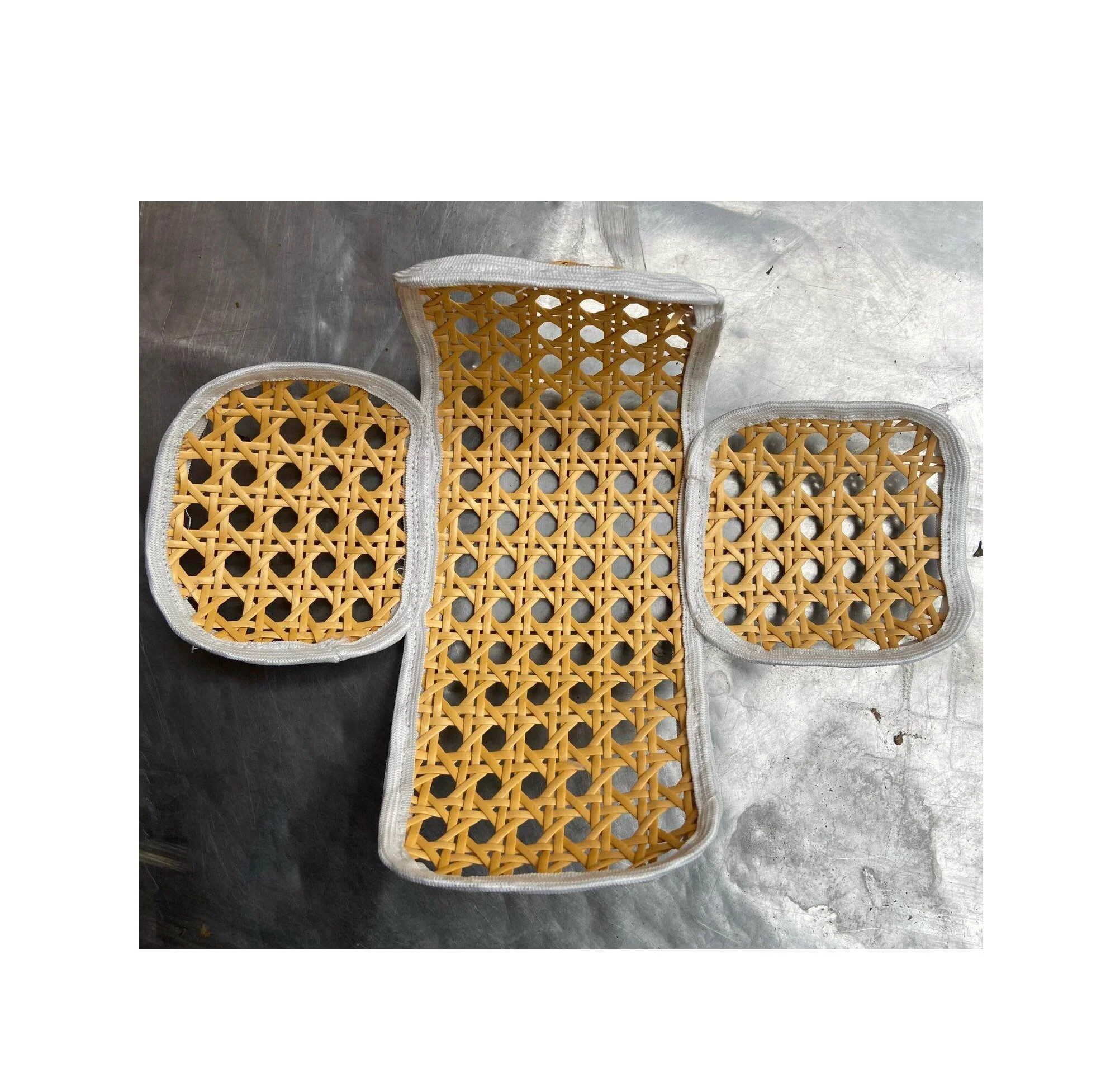 Vietnam factory Natural Wicker helmet decorations / Rattan motorcycle visor covers / Rattan webbing cane craft gift sandy99gd