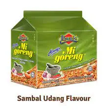 Ibumie всегда Mi Goreng оригинальная ароматная лапша быстрого приготовления 5 захватывающих вариантов напоминающих Penang Baba Nyonya жареная пшеничная мука
