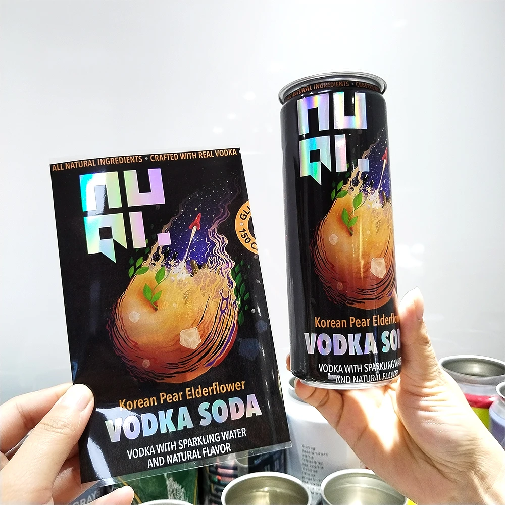 PET PVC OPS  Aluminum can shrink label  beer bottle shrink sleeve plastic sleeve for bottle