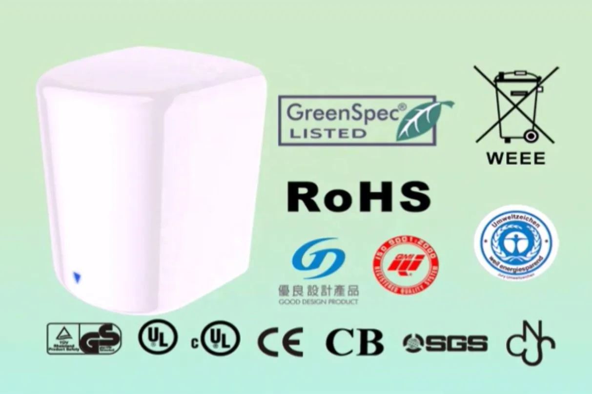 Fashion luxury Black bathroom electric hand dryer Low noise 68dB  High quality high Speed jet Hand dryer 3 years warranty