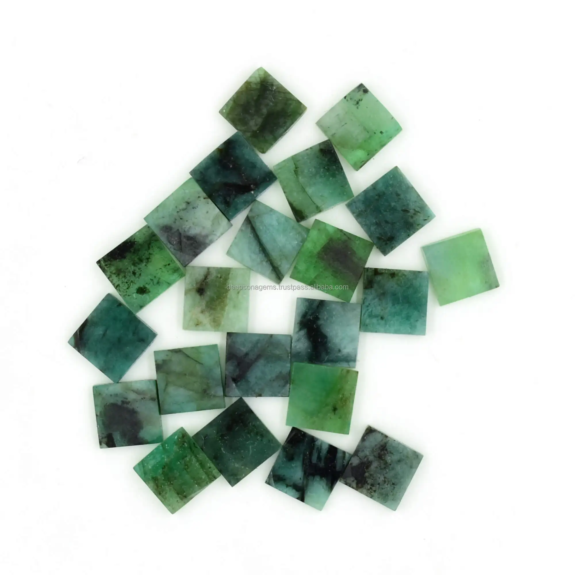 Natural Emerald Flat Disk Slices, Smooth Flat Gemstone Slices For Jewelry, Small Fancy Gemstone