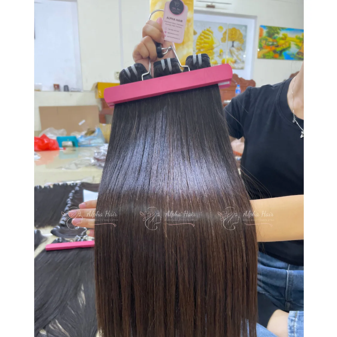 Number One Vietnamese Bone Straight Hair Bundles Top Hot Human Hair Extensions Glueless Full HD Lace Wig Virgin Hair Vendor