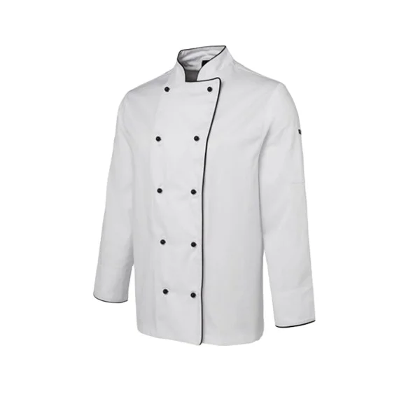 OEM Design Custom Polyester Restaurant Unisex Uniforms Hotel Chef Coats Unisex Middle Sleeve Kitchen Classic Men Waiter Jacket