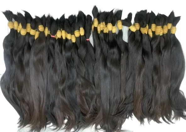 2021 Bulk Hair Extensions Vietnam Human Hair Braiding Bulk Virgin Hair Unprocessed made in Viet Nam concept