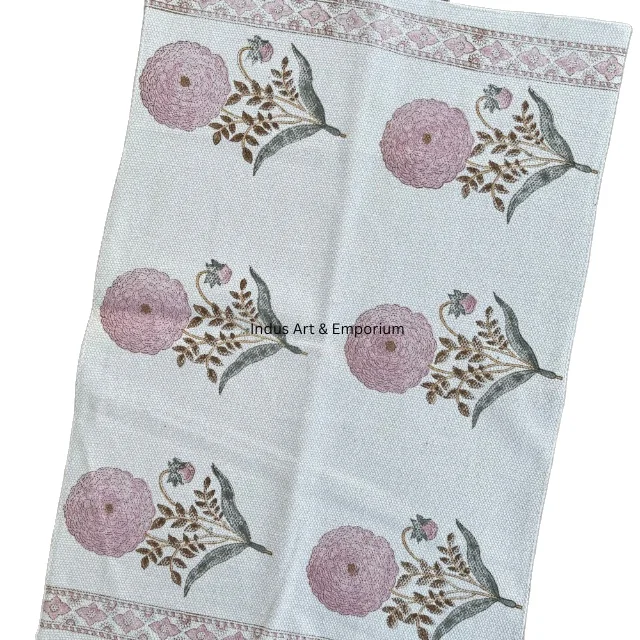 Indian Block Printed Cotton Rugs  Boho Home  Rugs for Living Room