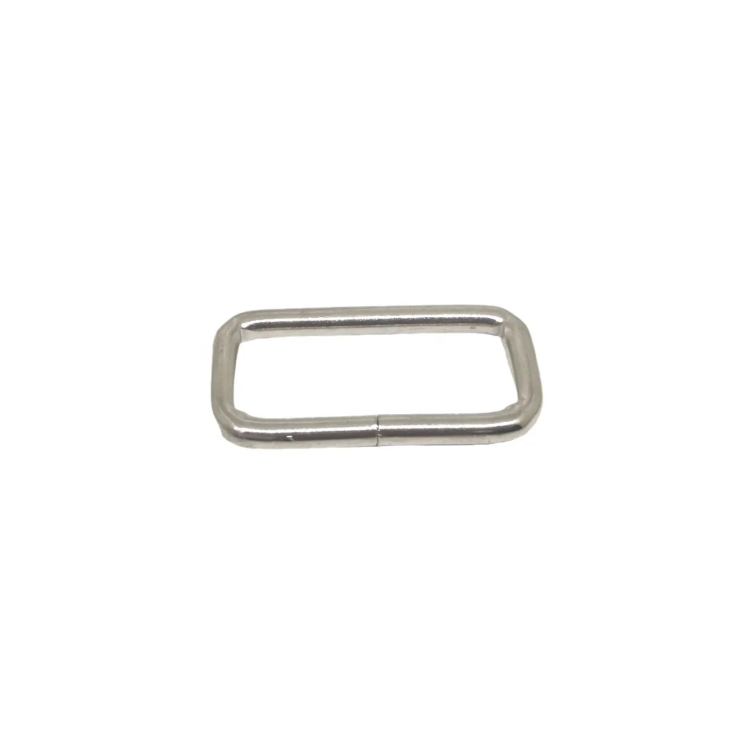 MING KEE METAL 35mm Handbag Bag Metal Accessories Webbing Fabric Strap Use Rectangular Square Metal Wire Iron Buckle Ring
