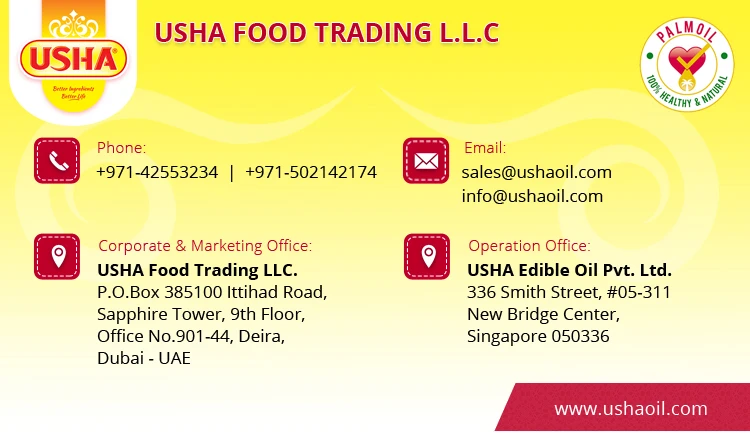 Super Olein Palm Oil CP6 Grade From Indonesian Factory with USHA Branding At Lowest Rates For Frying and Cooking Uses